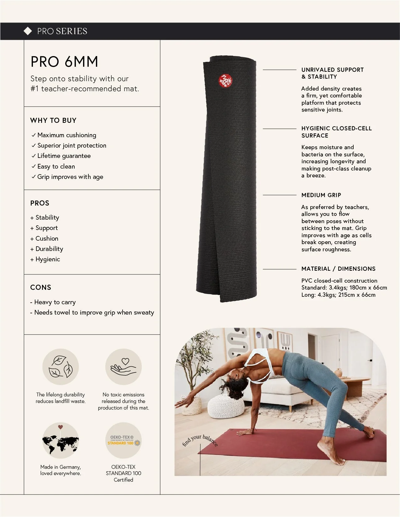 Almost Perfect PRO™ Yoga Mat - 6mm - Image 146