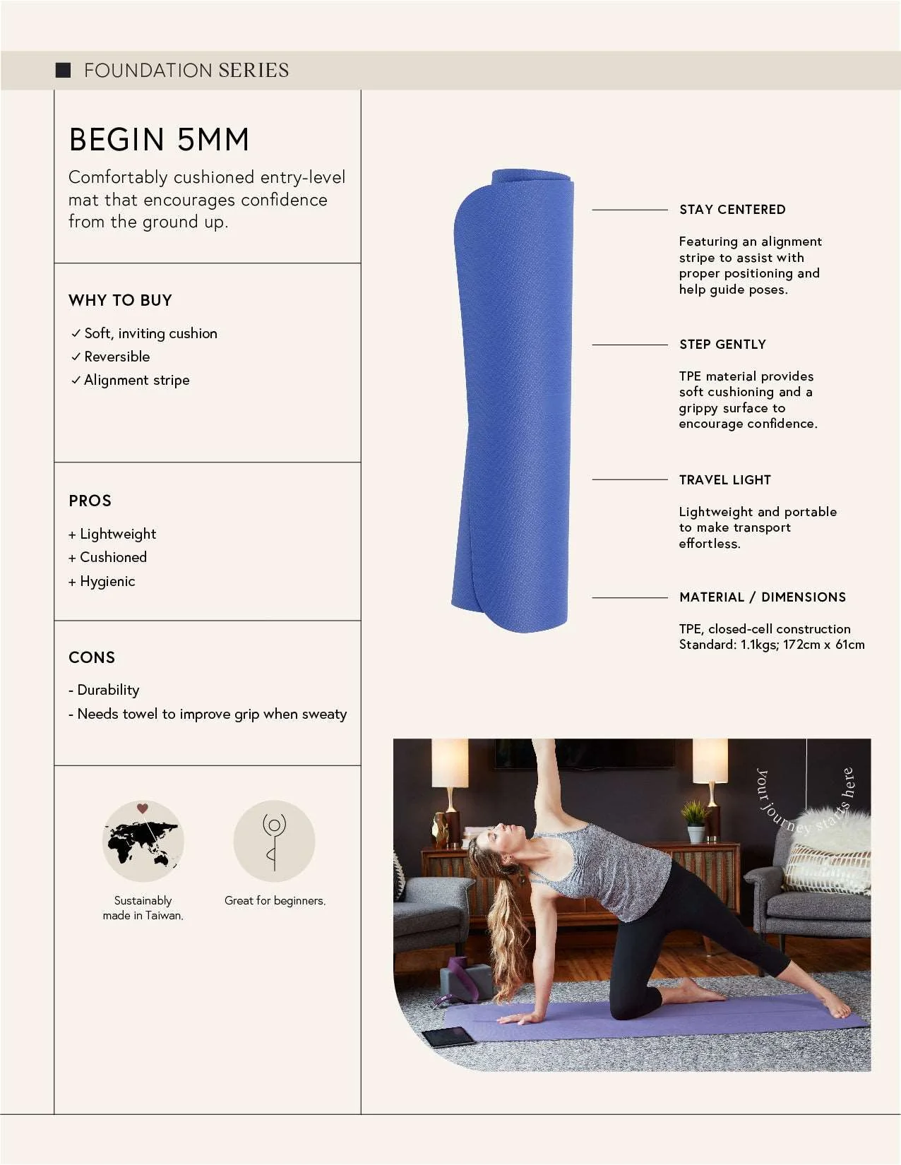 begin yoga mat 5mm - Image 17