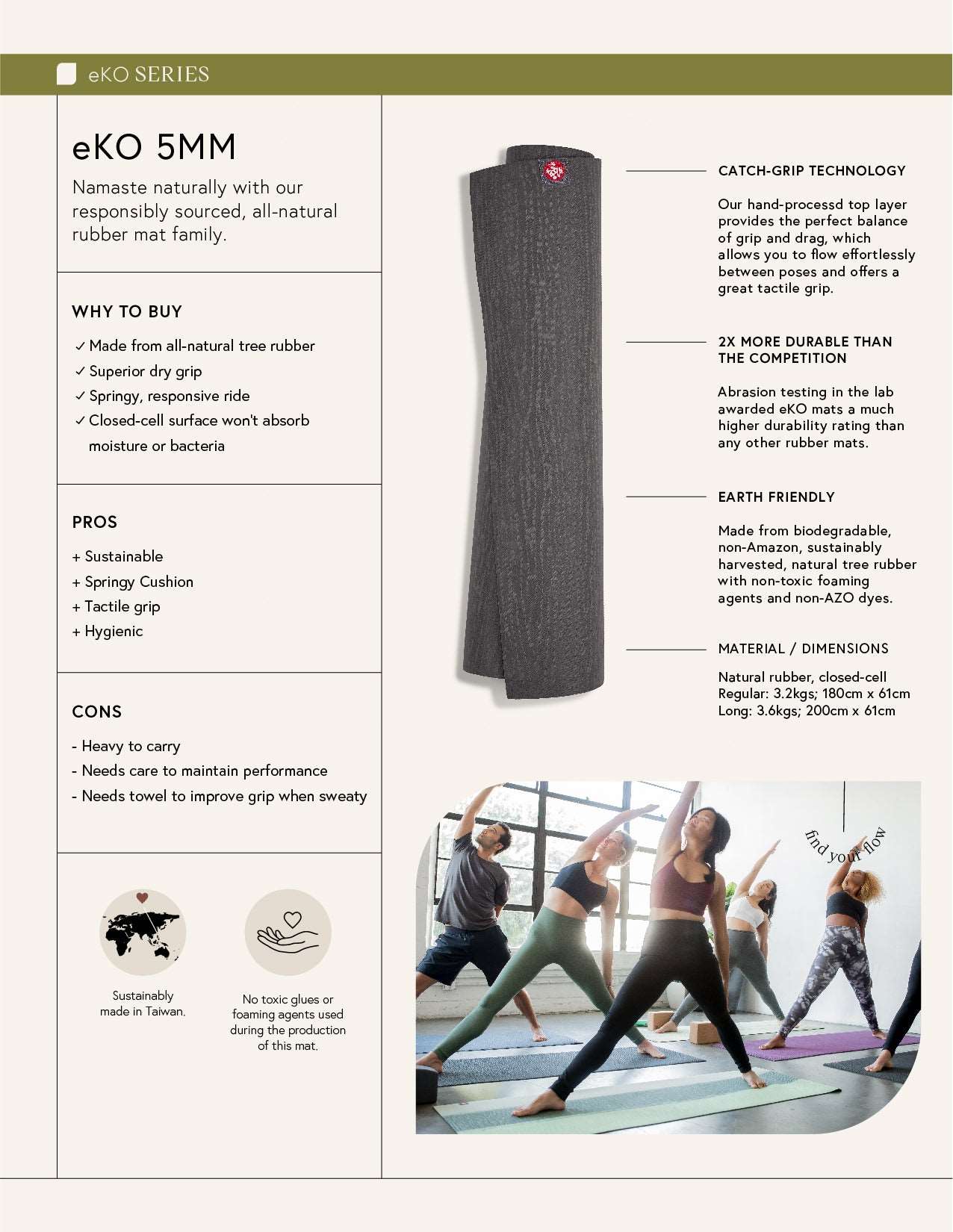 eKO® Yoga Mat 5mm - Image 26